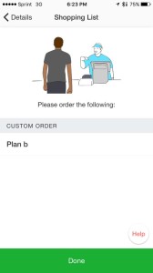 postmates plan b order