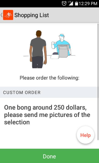 bong order stoners postmates