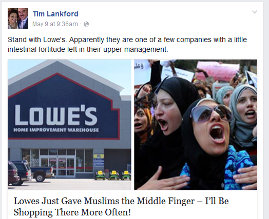tim wont shop with muslims