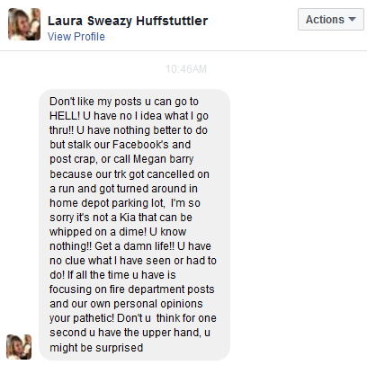 laura sweazy huffstuttler go to hell message nashville fire department gay LGBT