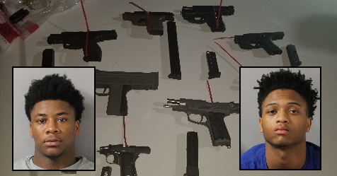 6 teens, 8 guns, 2 stolen cars at the Airport Inn & Suites.