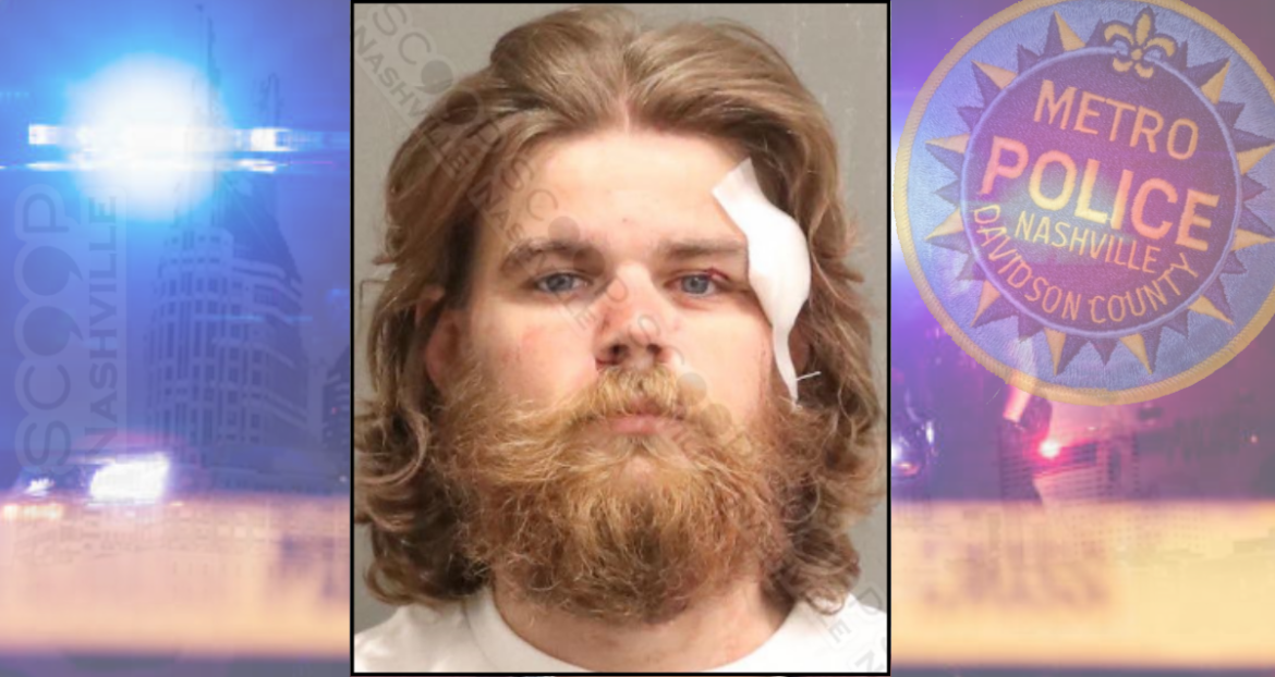 Andrew Murphey punched a woman in the face; she hit him back with a glass vase