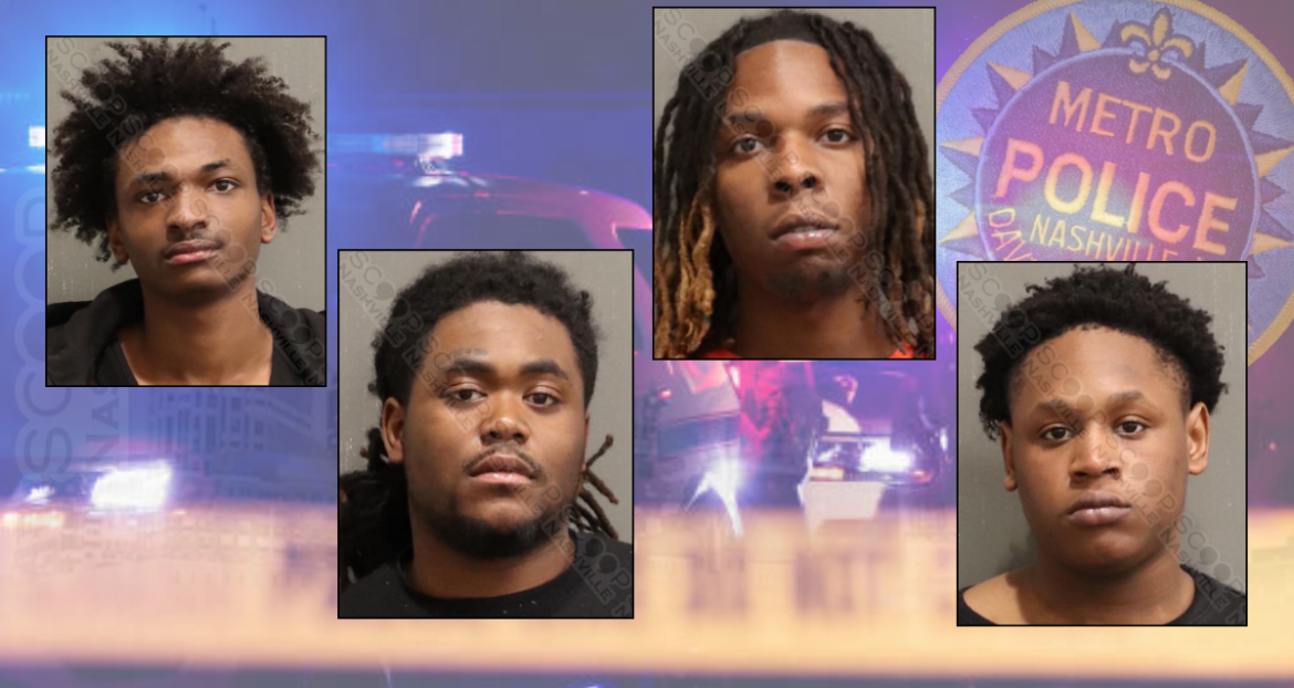 Four charged with felony marijuana possession & distribution — half-pound found during traffic stop