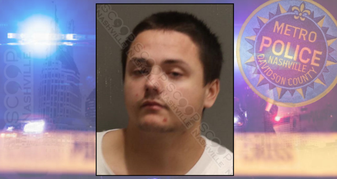 Man found drunk & laying in doorway of bar, gun in his waistband — Jacob Baker arrested