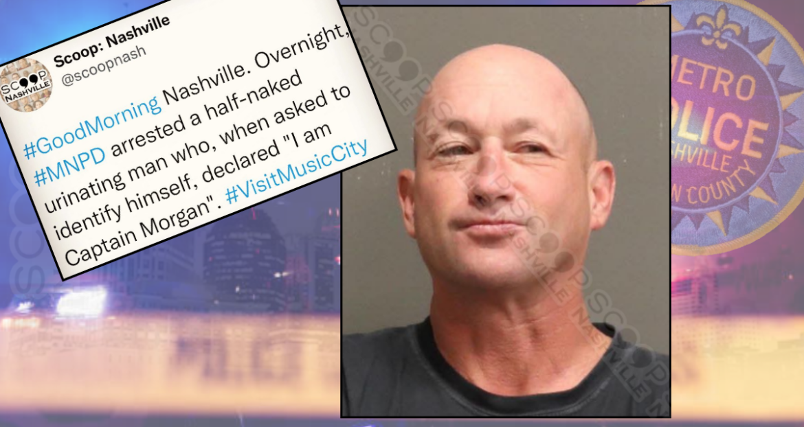 Urine-soaked tourist tells police his name is “Captain Morgan” — Jeffrey Kaply arrested #VisitMusicCity