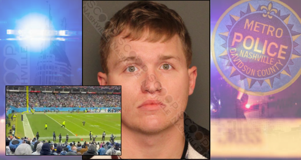 Man who leaped onto the field during Titans game booked on his citations — Tanner Sawyer