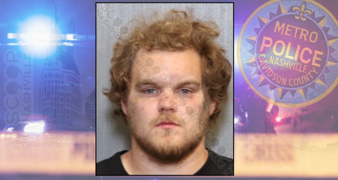 Tourist ‘covered in soot’ goes on rampage in Printers Alley, rips off bumper, headlights — Zachary Allor arrested #VisitMusicCity