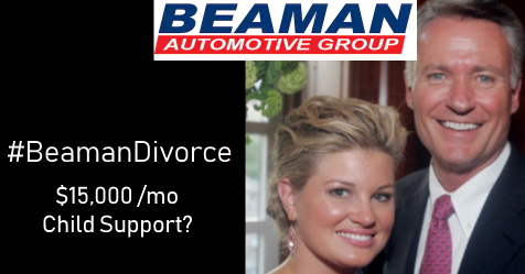 Beaman Divorce: $15,000 per month in child support?